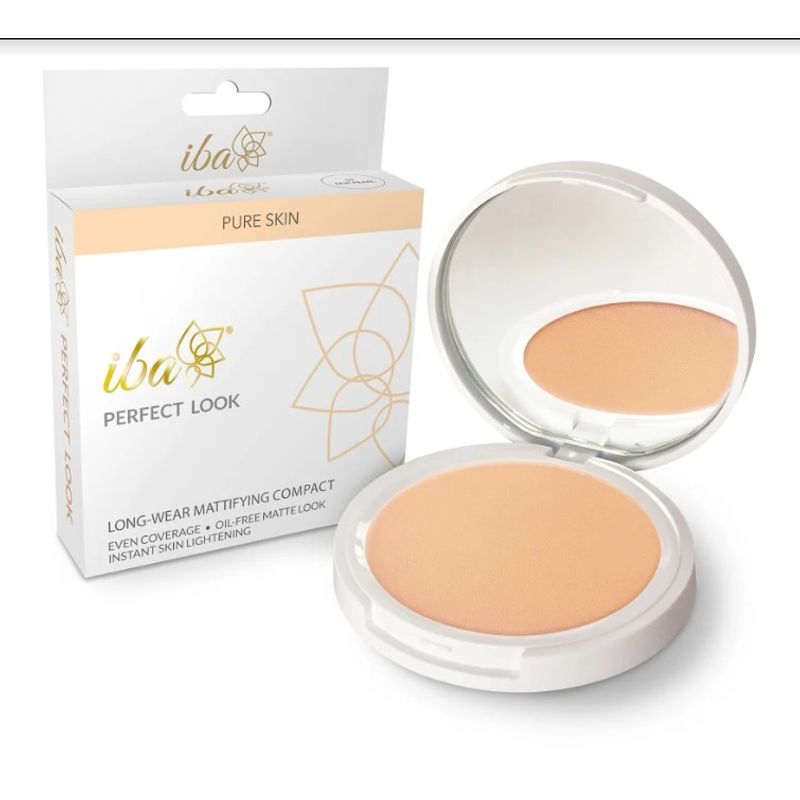 Iba Halal Care Perfect Look Long-Wear Mattifying Compact - 01 Fair Pearl