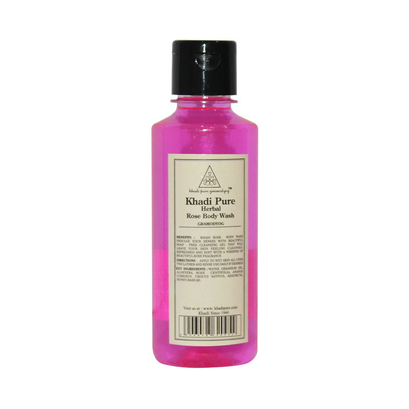 Khadi Pure Herbal Rose Honey Body Wash