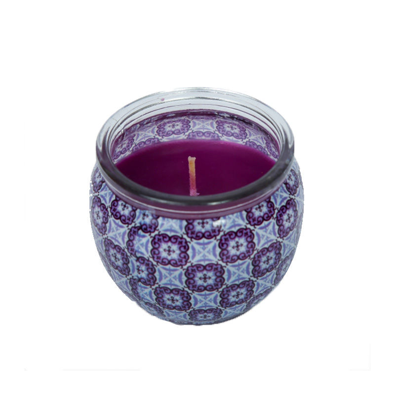 Pan Aromas Shrink Sleeve Glass Candle - Fresh Lavender
