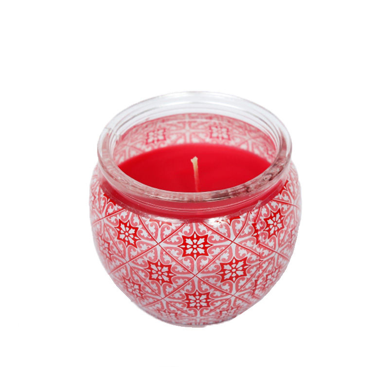 Pan Aromas Shrink Sleeve Glass Candle - Rose
