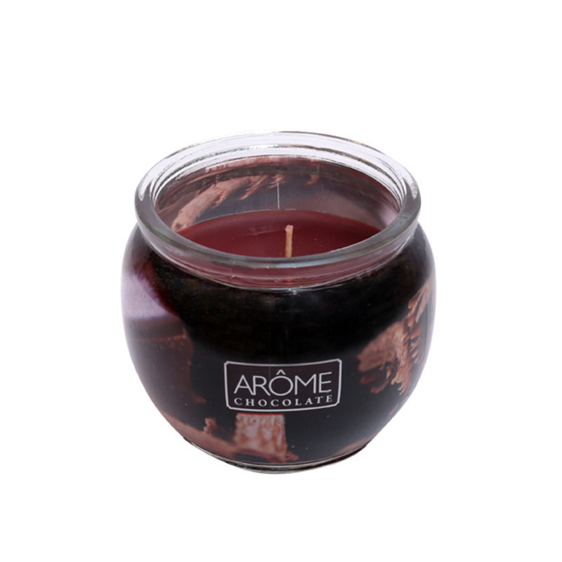 Pan Aromas Shrink Sleeve Glass Candle - Chocolate