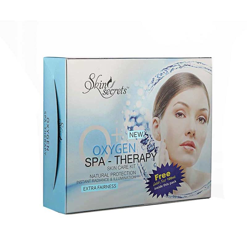 Skin Secrets Oxygen Spa Therapy Skin Care Kit Free Gulab Neer 100ml