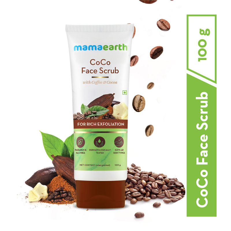 Buy Mamaearth CoCo Face Scrub with Coffee & Cocoa for Rich Exfoliation