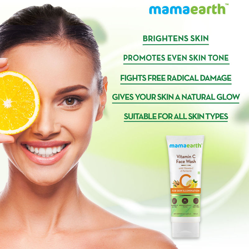 Mamaearth Vitamin C Face Wash With Vitamin C And Turmeric For Skin Illumination Buy Mamaearth Vitamin C Face Wash With Vitamin C And Turmeric For Skin Illumination Online At Best Price In