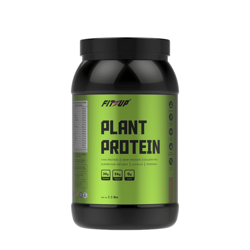 FitZup Plant Protein Cappuccino Powder Flavour 2.3 Lbs