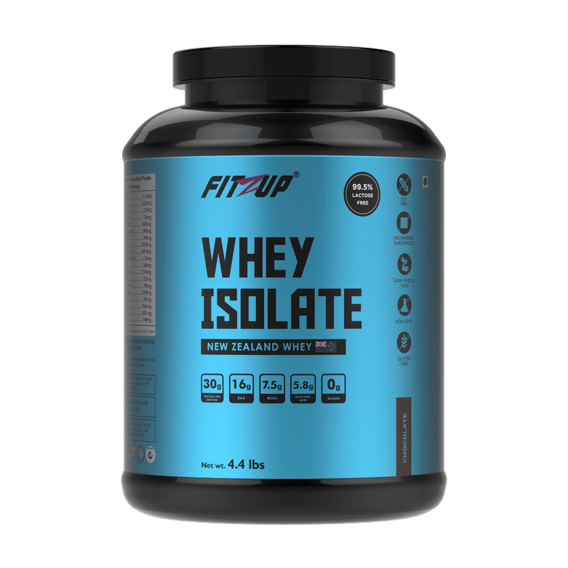 FitZup Whey Isolate Chocolate Powder Flavour 4.4 Lbs