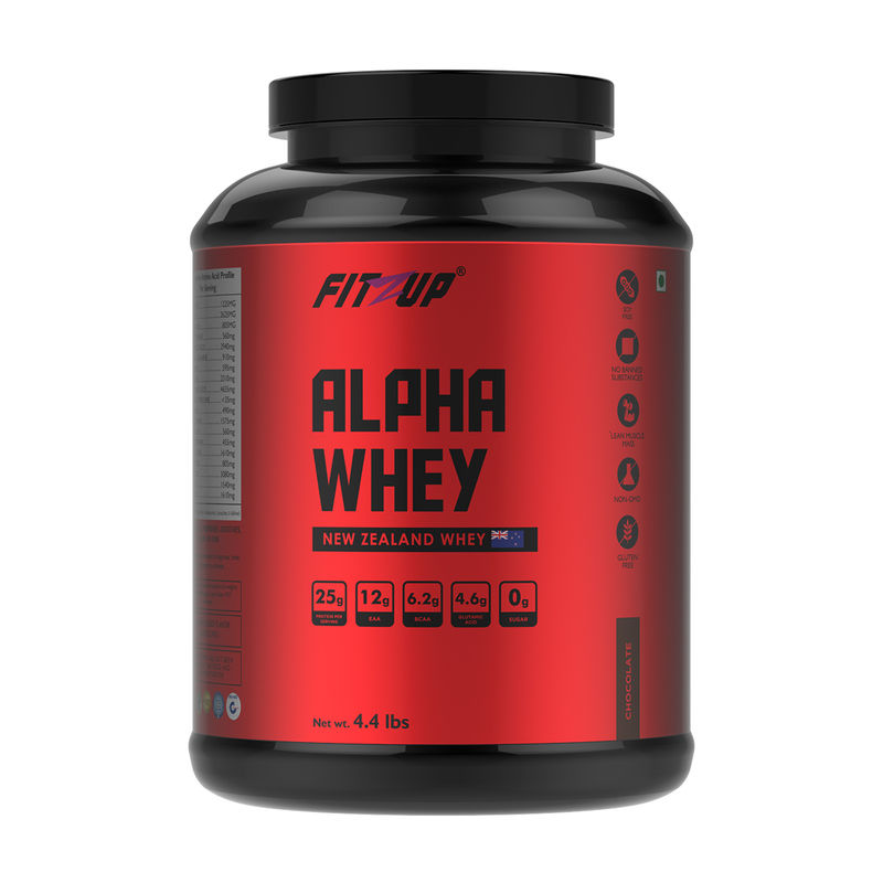 FitZup Alpha Whey Cappuccino Powder Flavour 4.4 Lbs