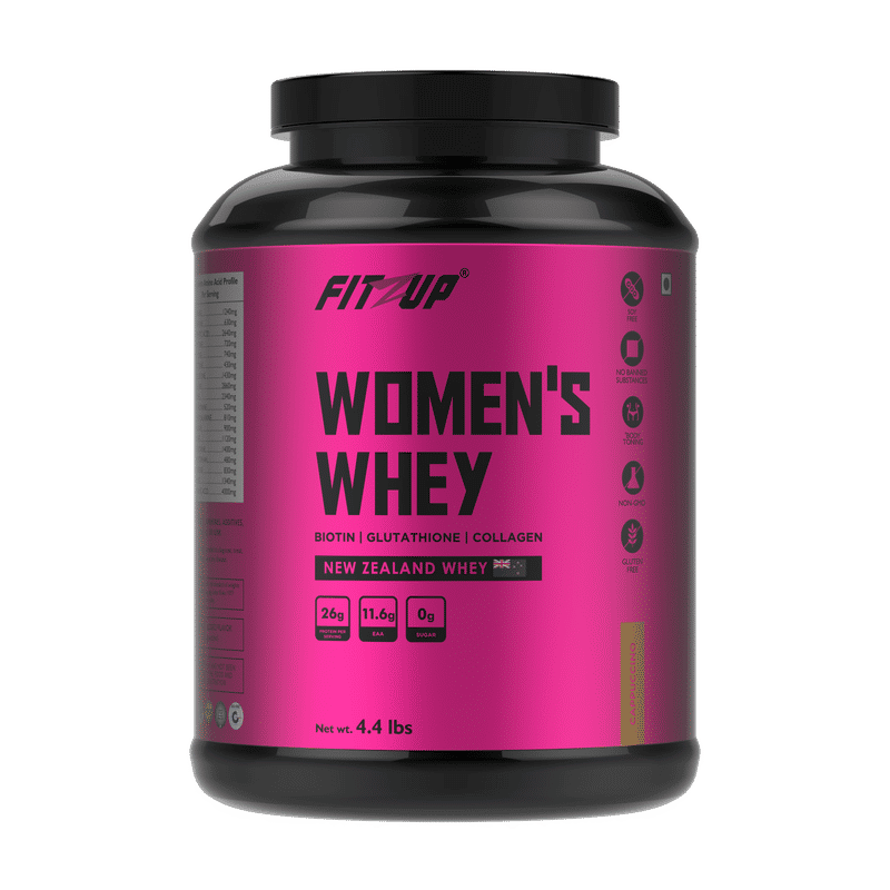 FitZup Women's Whey Cappuccino Powder Flavour 4.4 Lbs