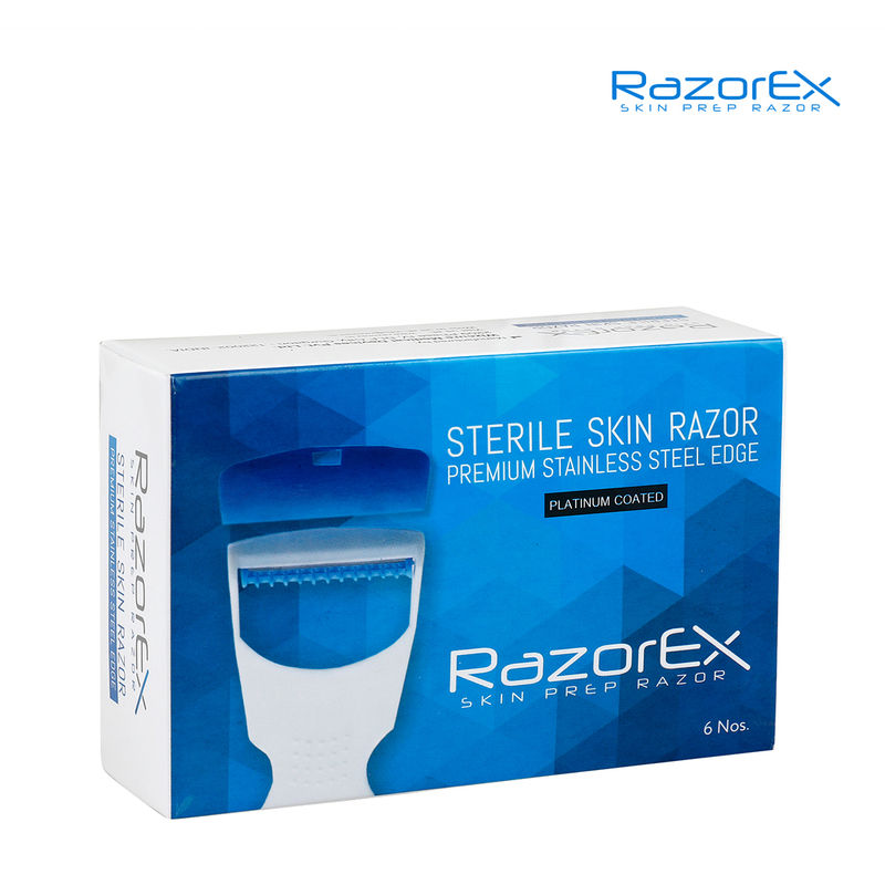 Razorex Disposable Gliding Unisex Premium Sterile Skin And Body Razor Pack Of 6