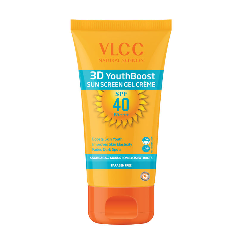 VLCC 3D Youth Boost SPF40 PA+++ Sun Screen Gel Crème