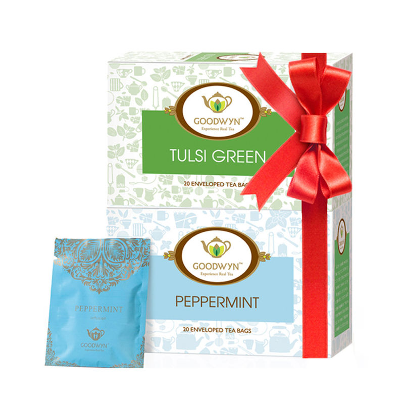 Goodwyn Peppermint Tea and Tulsi Green Tea Combo