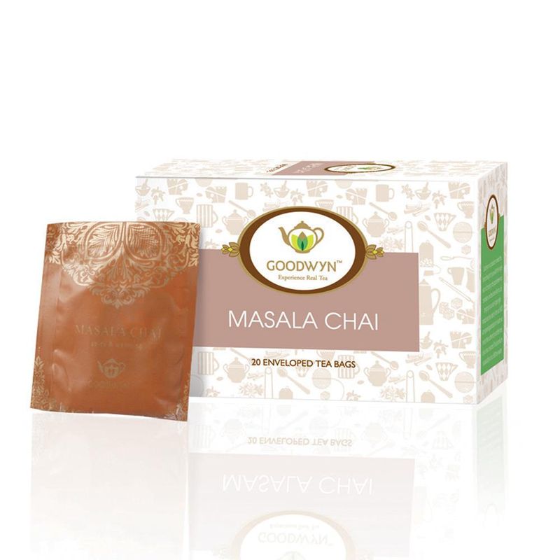 Goodwyn Masala Classic Black Tea with Traditional Indian Spices - 20 Tea Bags