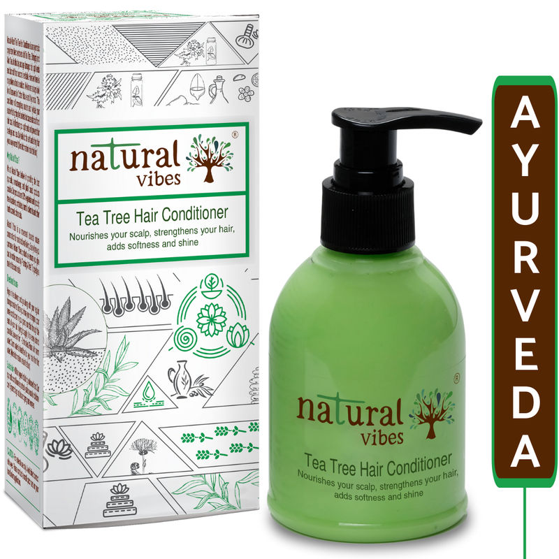 Natural Vibes Ayurvedic Tea Tree Hair Conditioner Review Nykaa