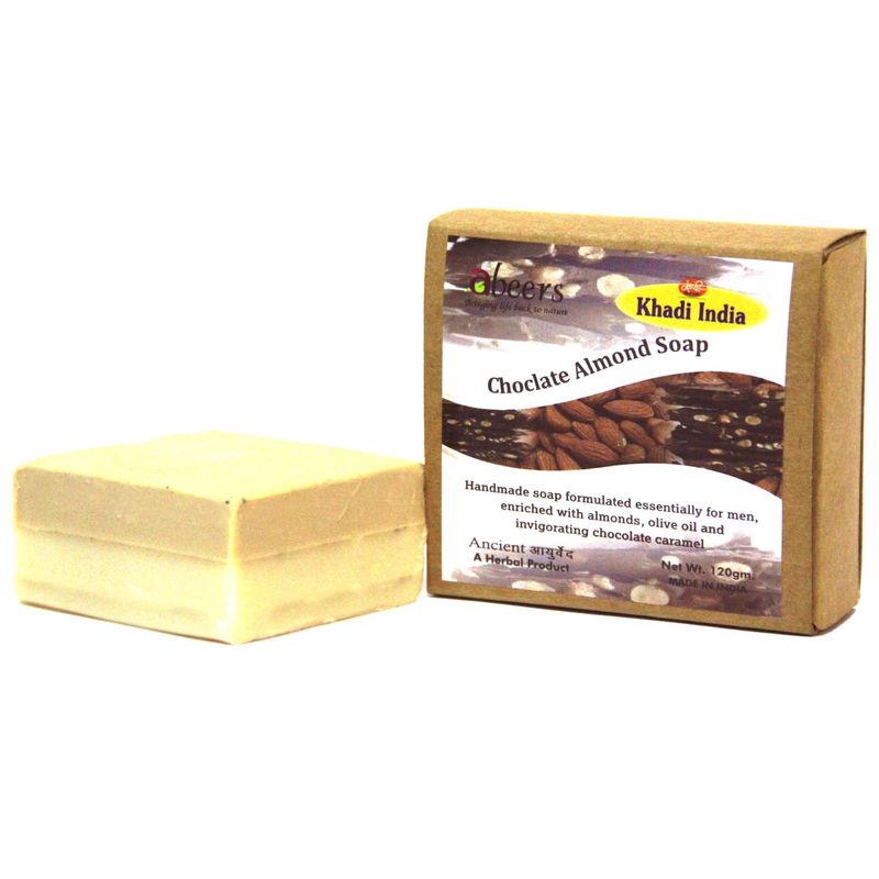 Abeers Khadi Pure Essence Luxury Chocolate Almond Soap