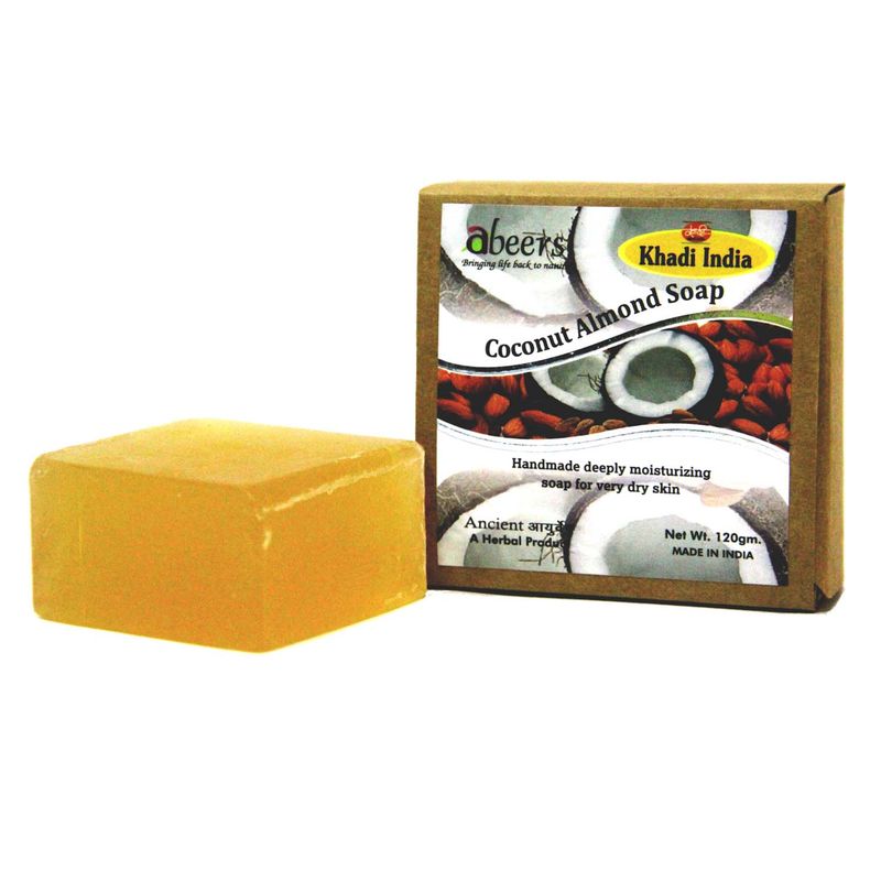 Abeers Khadi Pure Essence Luxury Coconut Almond Soap