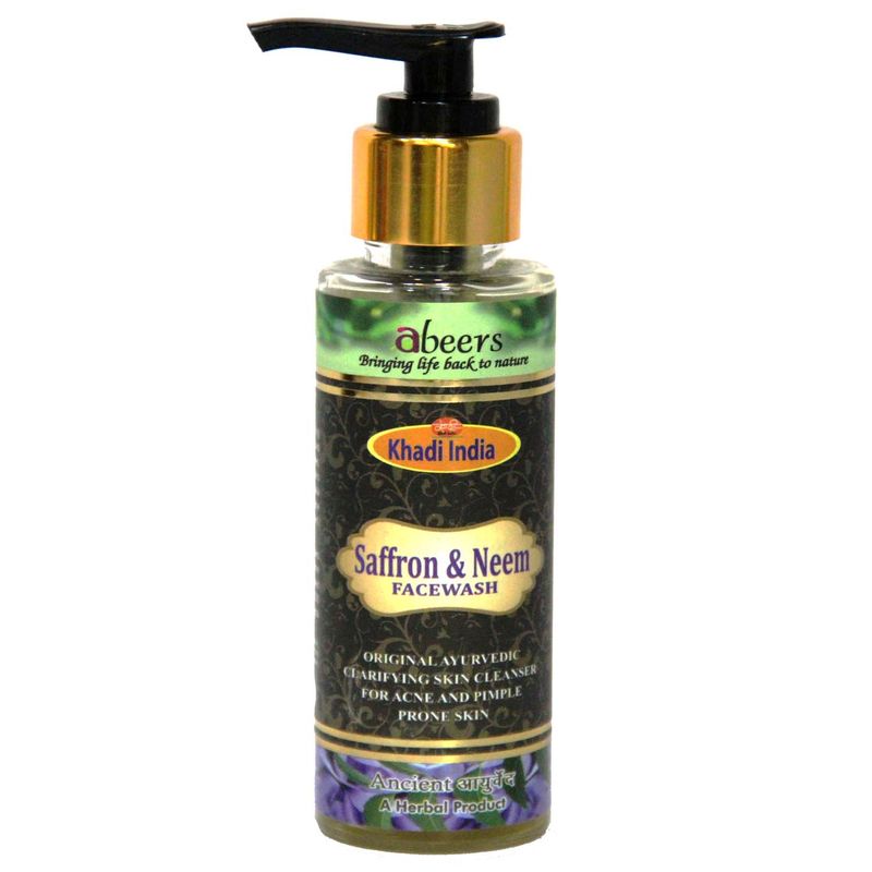 Abeers Khadi Abeers Saffron And Neem Face Wash
