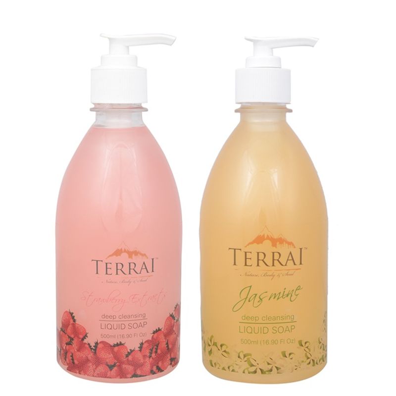 Terrai Liquid Soap Set - Strawberry and Jasmine