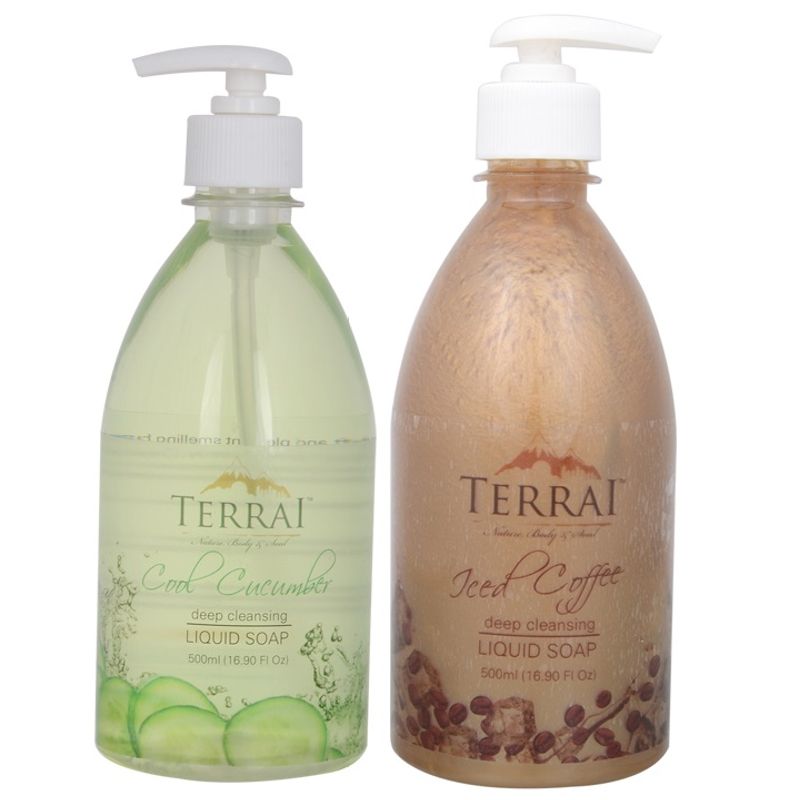 Terrai Liquid Soap Set - Coffee and Cucumber