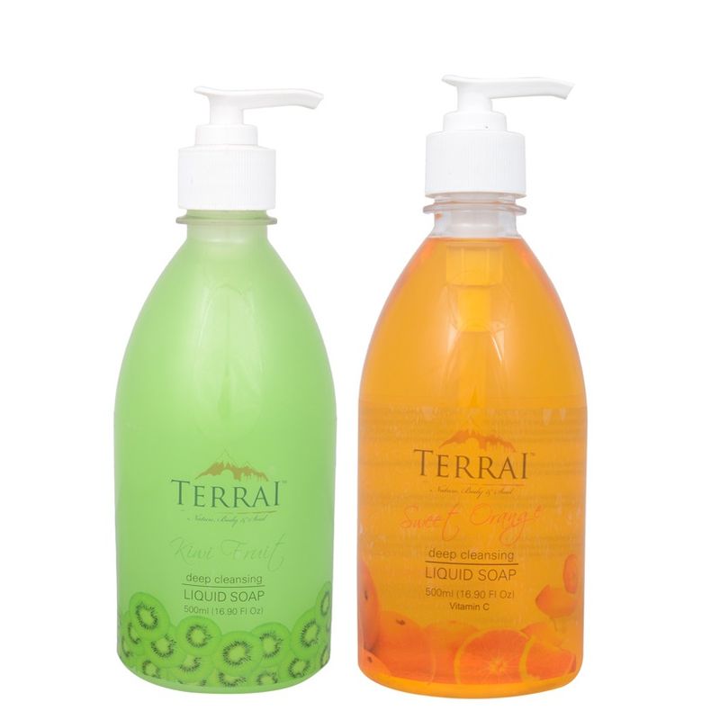 Terrai Liquid Soap Set - Orange and Kiwi