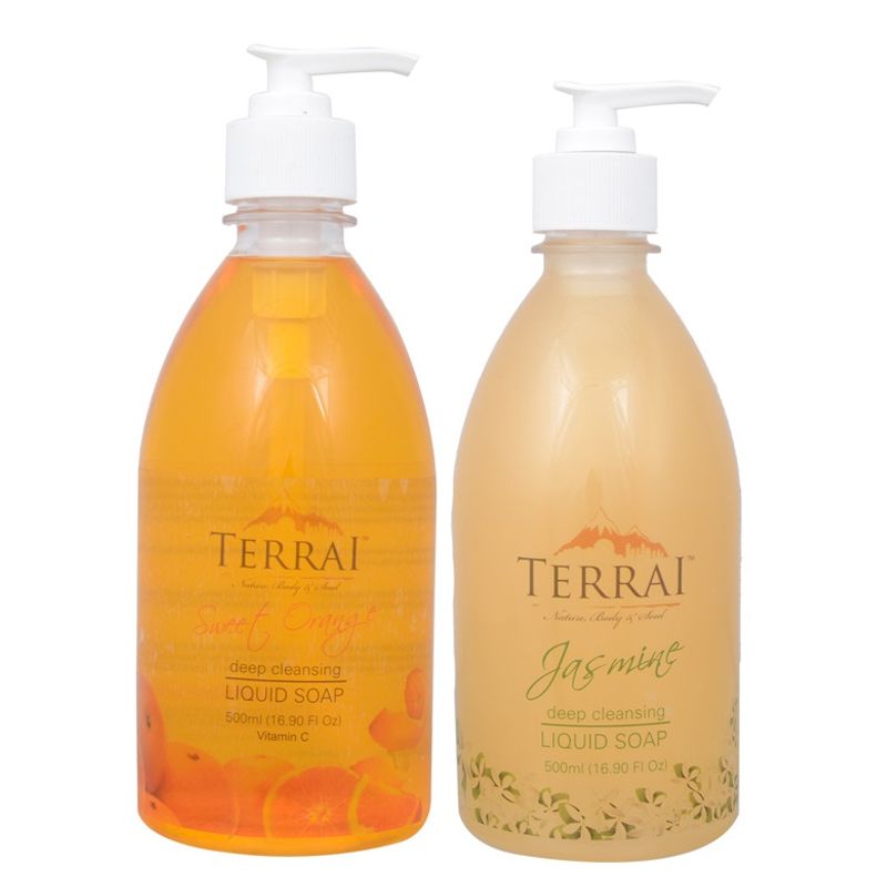 Terrai Liquid Soap Set - Orange and Jasmine