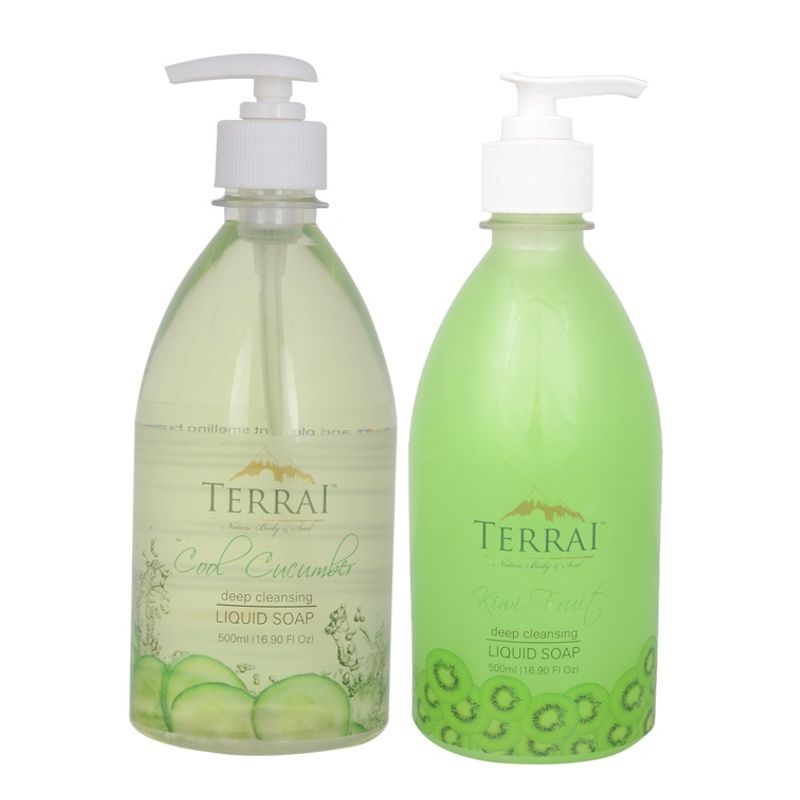 Terrai Liquid Soap Set - Cucumber and Kiwi