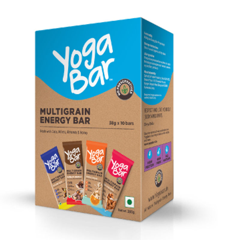 Yogabar Assorted Multigrain Energy Bar Pack Of 10