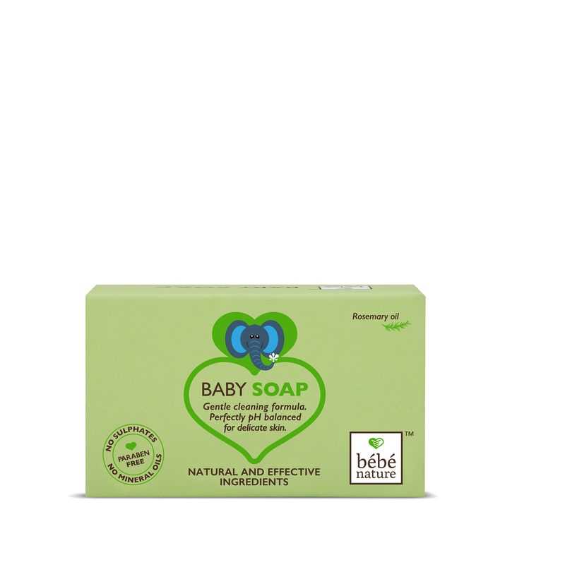 Bebe Nature Natural 100% Veg Baby Soap With Rosemary Oil