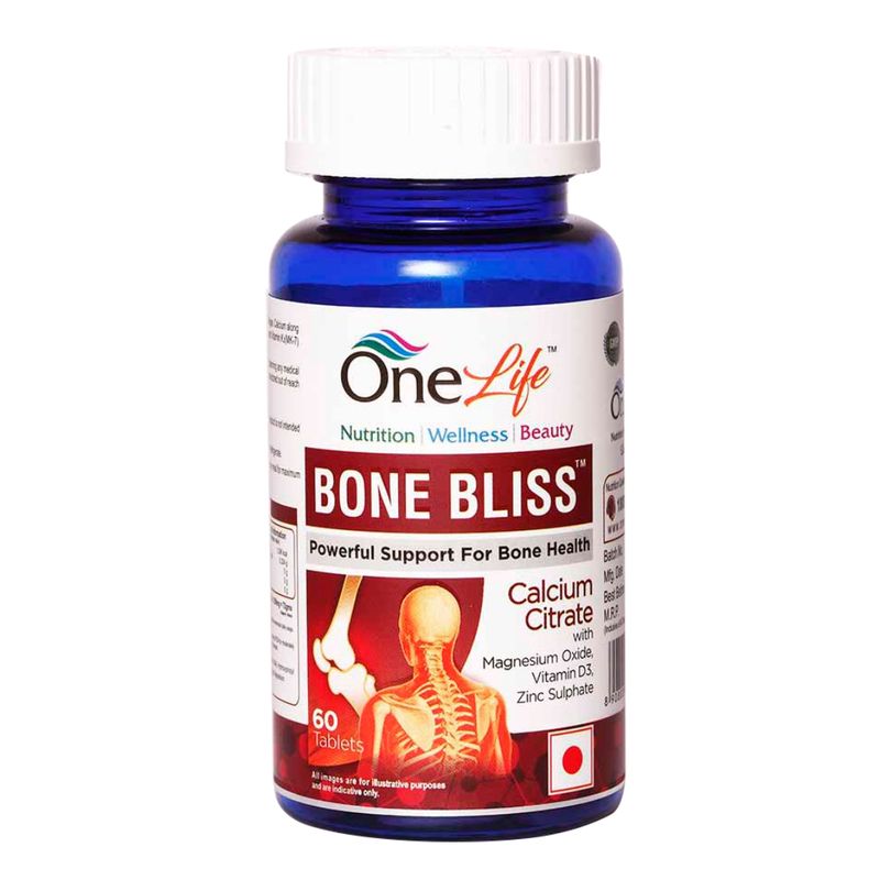 Onelife Bone Bliss Bone Health 1200mg Calcium Vitamin D3 60 Tablets Buy Online In Grenada At Grenada Desertcart Com Productid 136795439