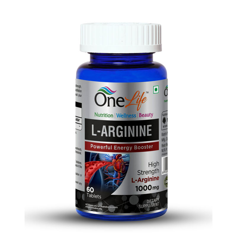 Onelife L-Arginine 1000mg Pre Workout Supplements 60 Tablets
