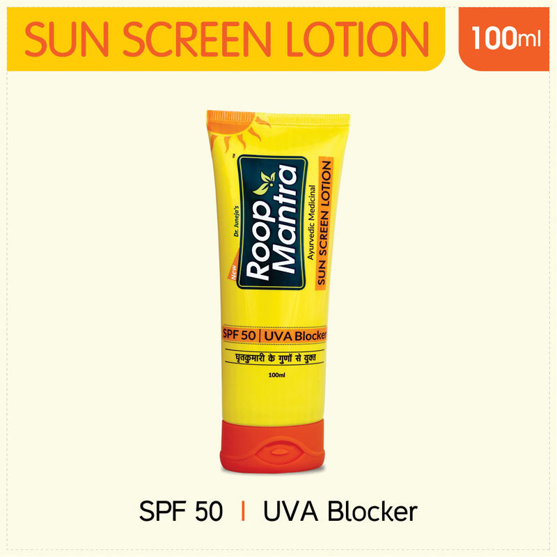 Roop Mantra Sun Screen Lotion - SPF 50, UVA Blocker