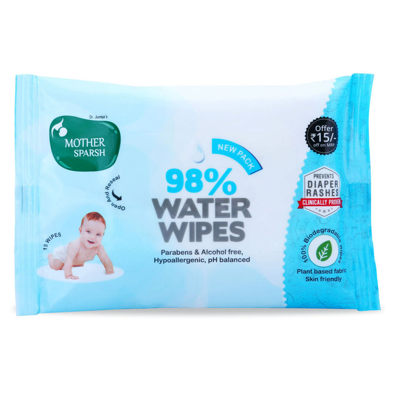 mother sparsh water wipes