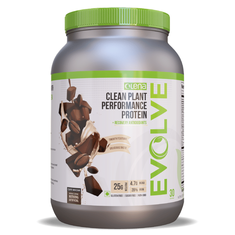 Olena Evolve Performance Plant Protein Powder Cafe Mocha Flavour