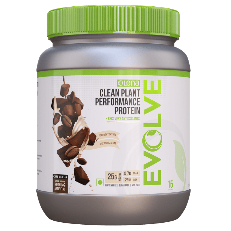 Olena Evolve Performance Plant Protein Powder Cafe Mocha Flavour