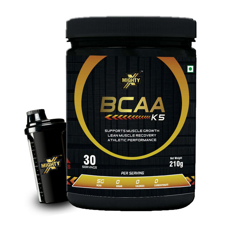 MightyX BCAA Pinacolada Powder 30 Servings (Free Shaker) 210gm