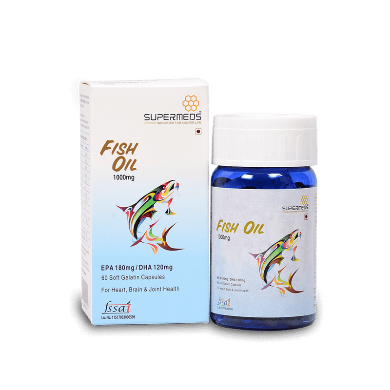 Supermeds Fish Oil 1000mg 60 Capsules