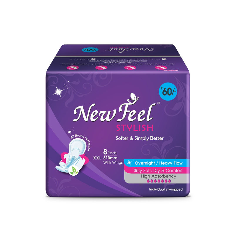 Newfeel Stylish Softer And Simply Better - XXL(8 Pads)
