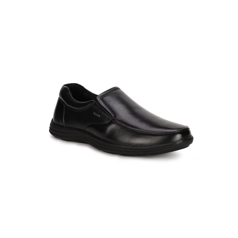 Bata Solid Black Formal Shoes (UK 7)