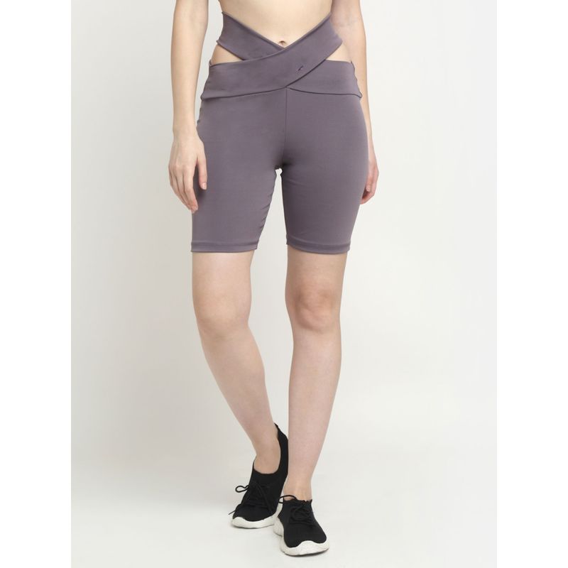 EVERDION Lavender V Waisted Cycling Shorts (S)