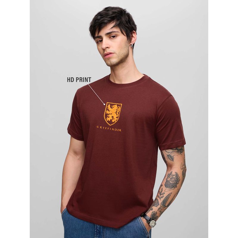 The Souled Store Official Harry Potter Gryffindor Men T-Shirt (M)