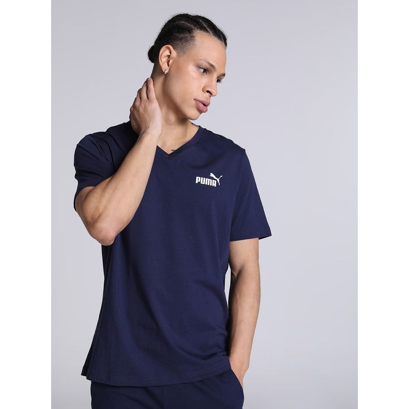 Puma Essentials Mens Blue T-Shirt (S)