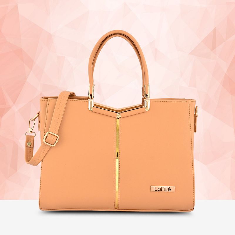 Buy LaFille Beige Women Handbag Set Of 5 Bags Online