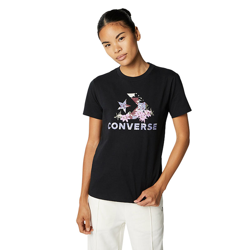 Converse Star Chevron Abstract Flowers T-Shirt (L)