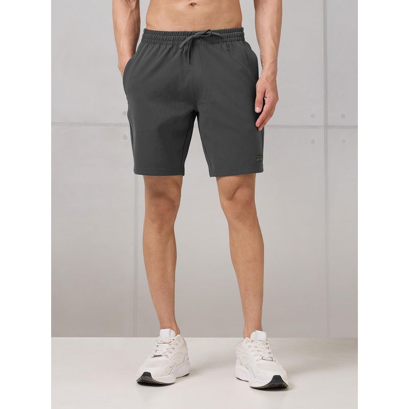Technosport Men Grey Solid Shorts (L)
