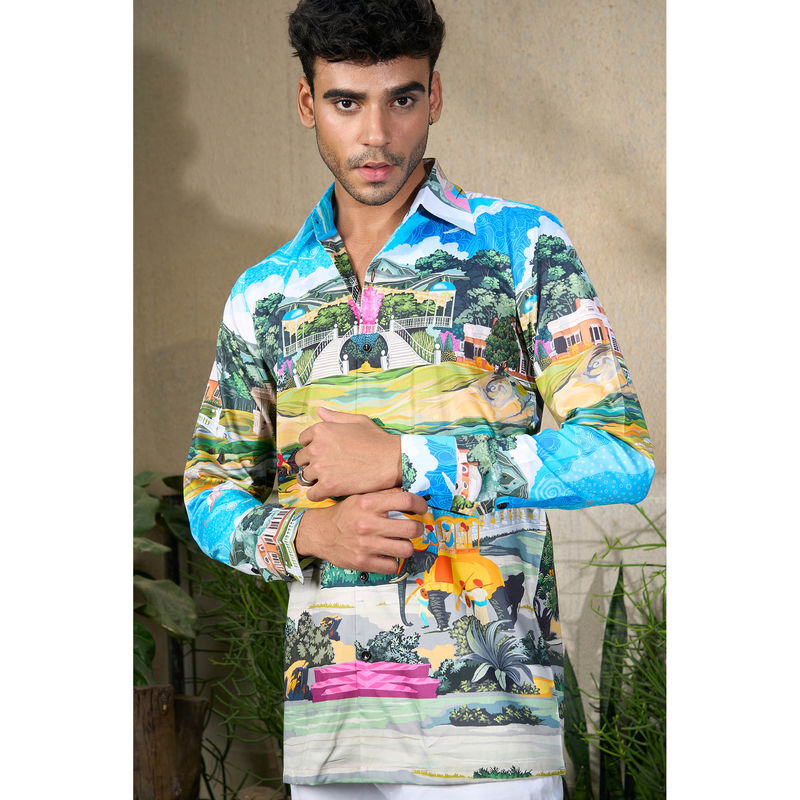 Loudless Peace Printed Shirt for Men (S)