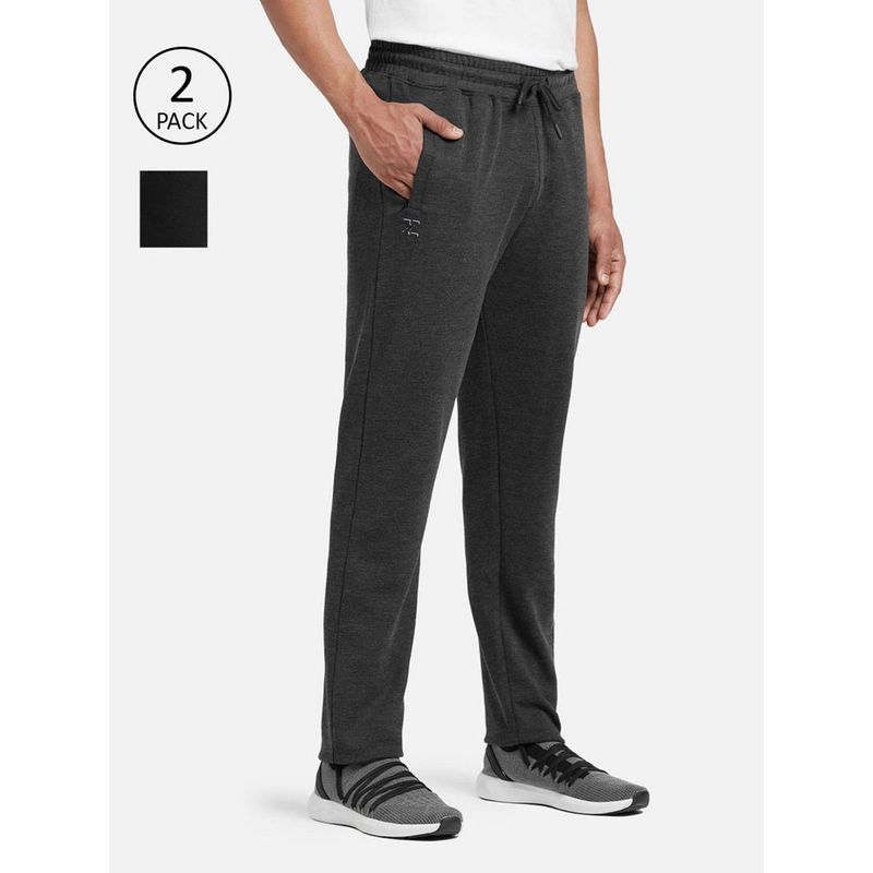 XYXX Mens Cotton Rich Solid TrackPant with Zipper Pocket (M)