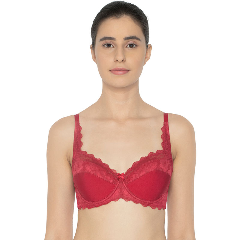 Triumph Simply Natural Camellia Wired Padded Delicate Lace Classics Bra - Pink (34C)