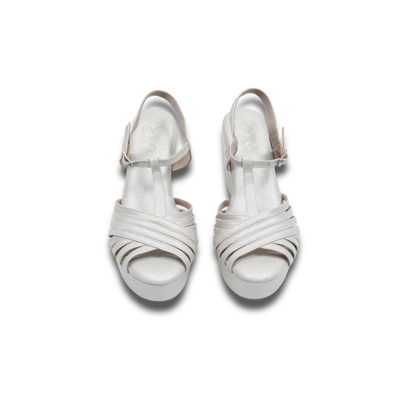 Sana K Luxurious Footwear Dolphin Junk Off White Wedges (EURO 35)
