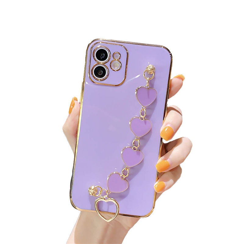 Mvyno Exclusive Iphone 15 Cover - Lavender Hearts Holder (iPhone 15)