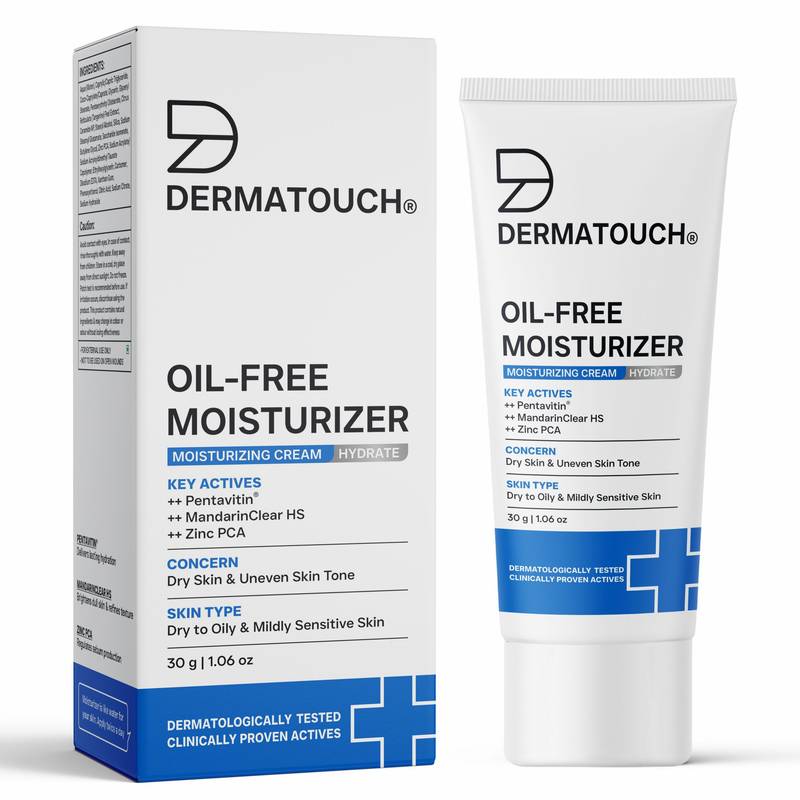 Dermatouch Oil-Free Moisturiser Lightweight Hydration & Non-Greasy Daily Moisture Care