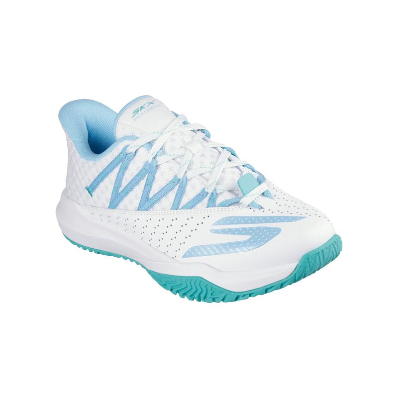 SKECHERS Women Viper Court Rally Lace Up Running Shoes - Multi-Color (US 7)